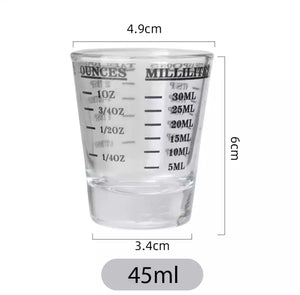 Single shot measuring glass 45 ml