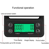 Coffee scale with timer 0.1g-5kg