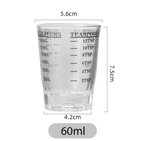Double shot measuring glass 60 ml